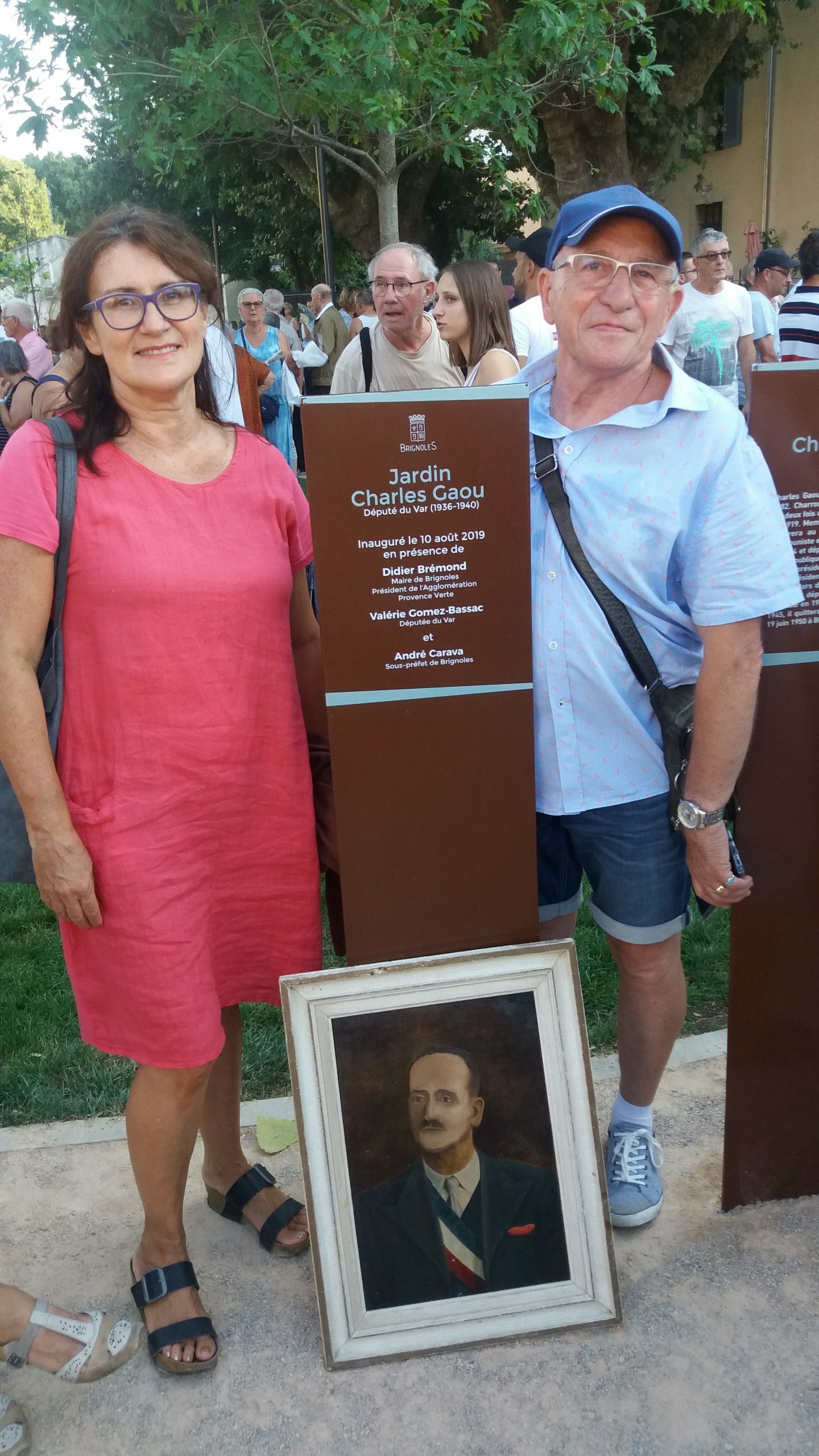 samedi 10 août 2019 inauguration jardin Charles Gaou