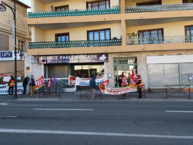 Manif Draguignan 12 décembre