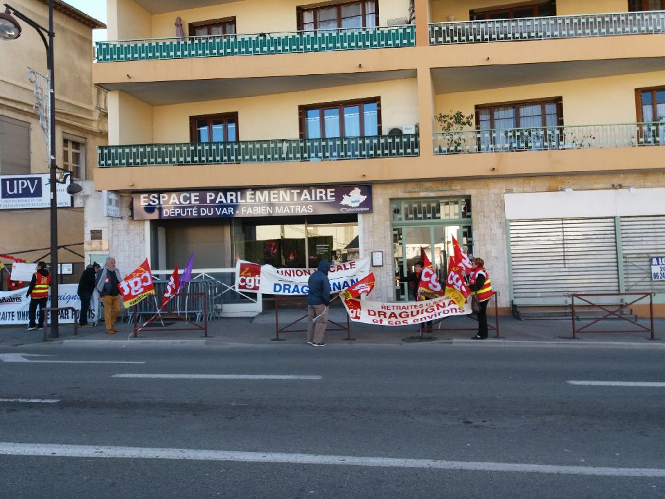 Manif Draguignan 12 décembre