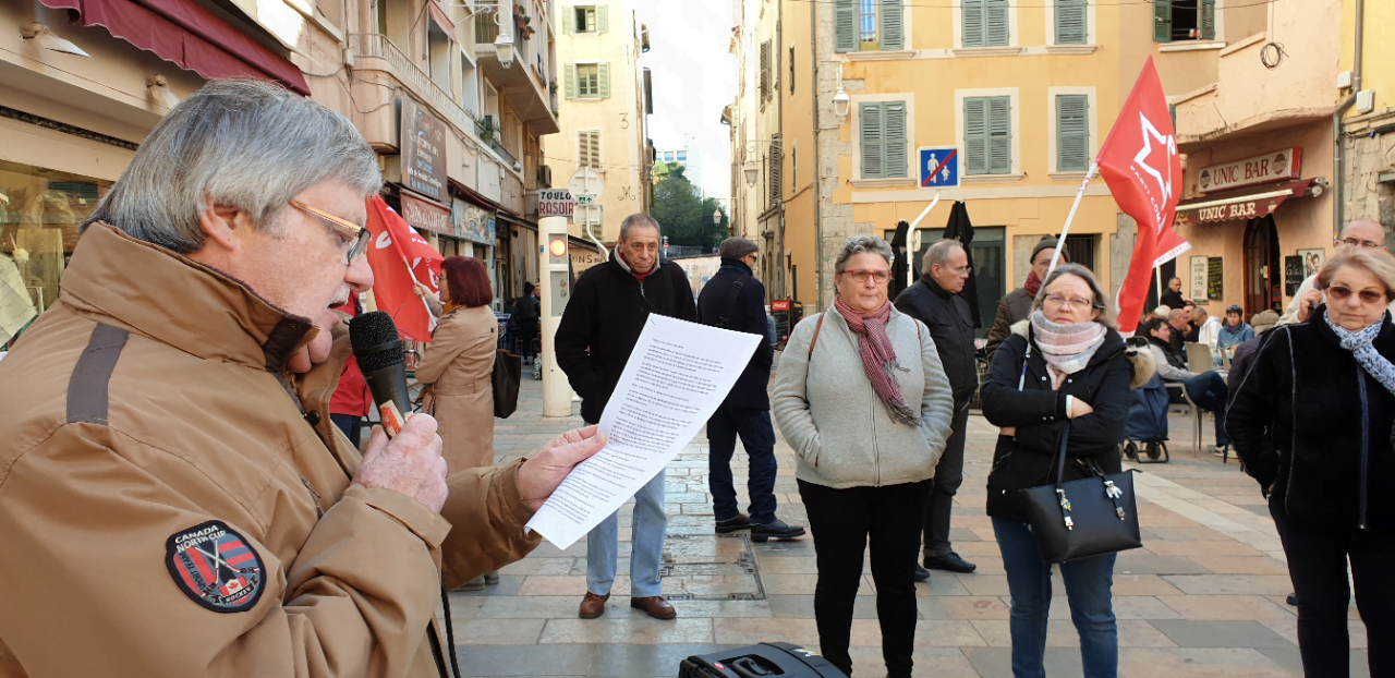Rassemblement Algérie solidarité 7 décembre