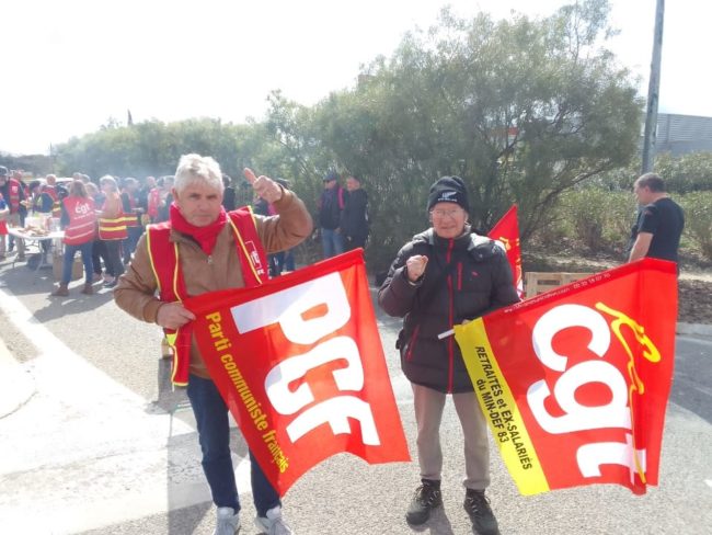 blocage la farlède 30 mars