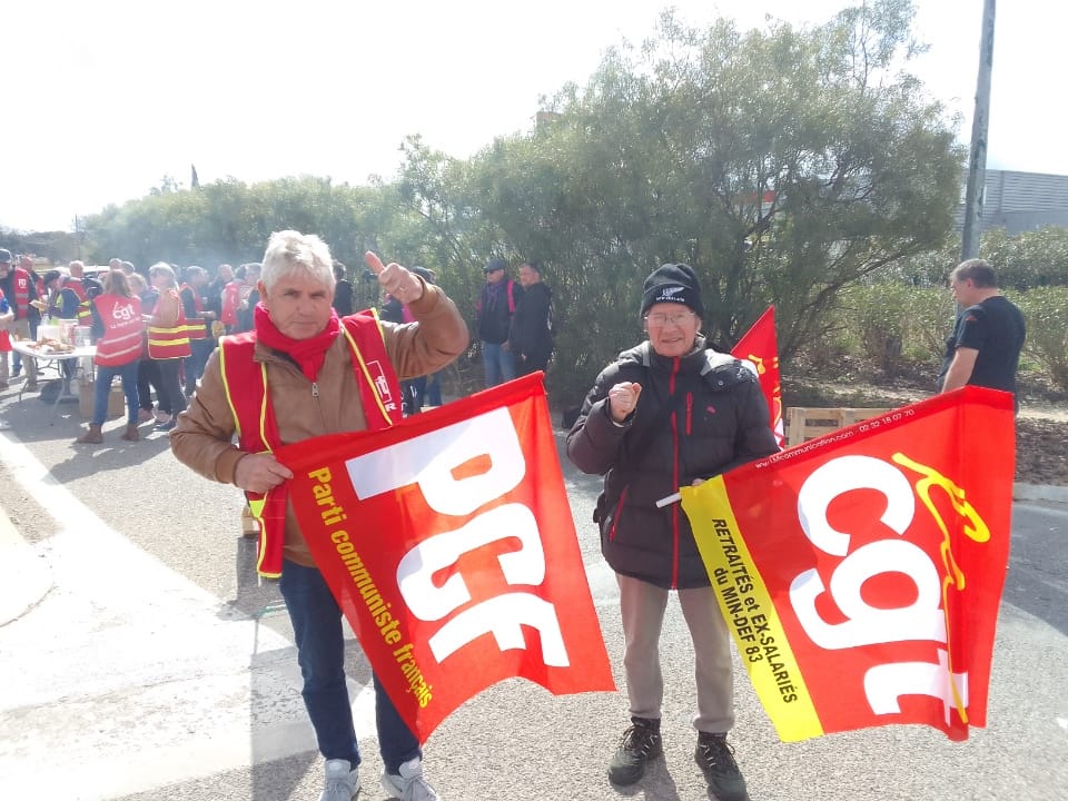 blocage la farlède 30 mars